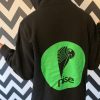 Nise Hoodie Black with Green Bipolar Graphic Front, Circle Logo Back - Image 4