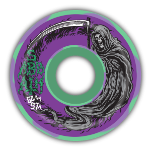 Sabbath Wheels Death Wizard 60mm 97A Green-Purple (Conical)