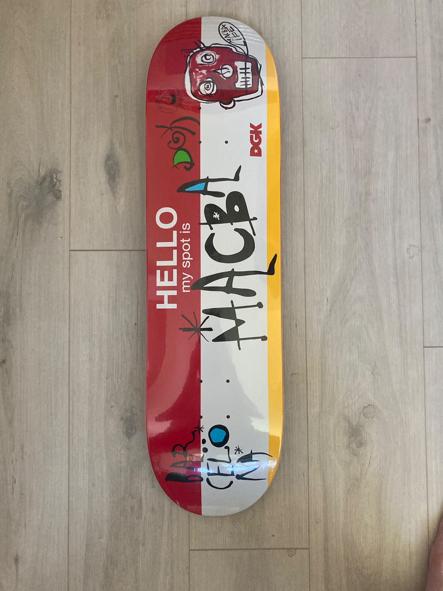 DGK 'My Spot Is Macba' Deck 8.38"