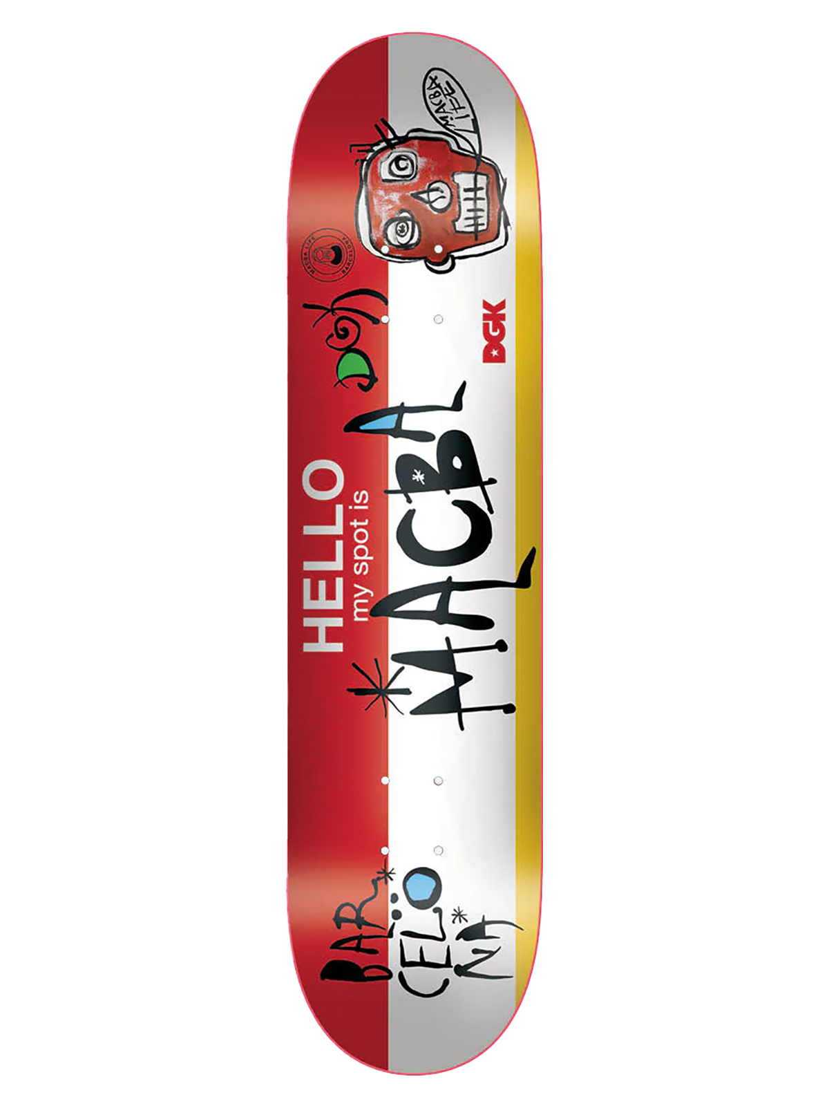 DGK 'My Spot Is Macba' Deck 8.38"