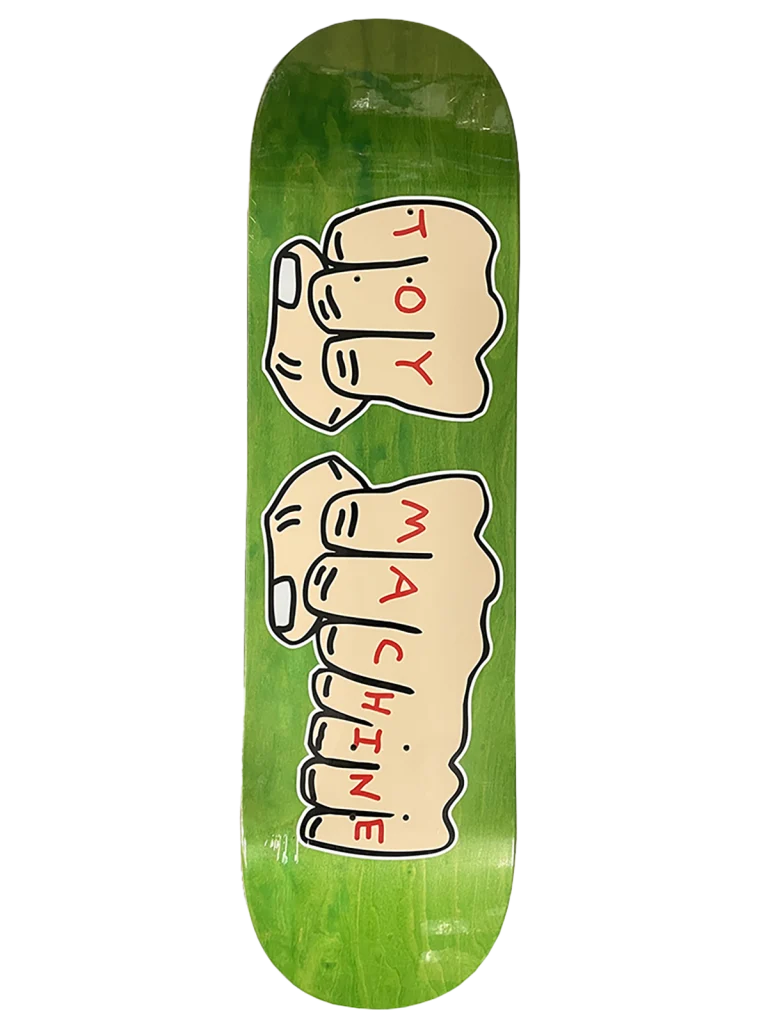 Toy Machine Fists Deck 8.5 Green