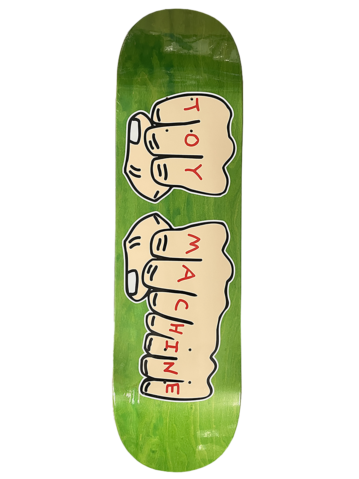 Toy Machine Fists Deck 8.5 Green